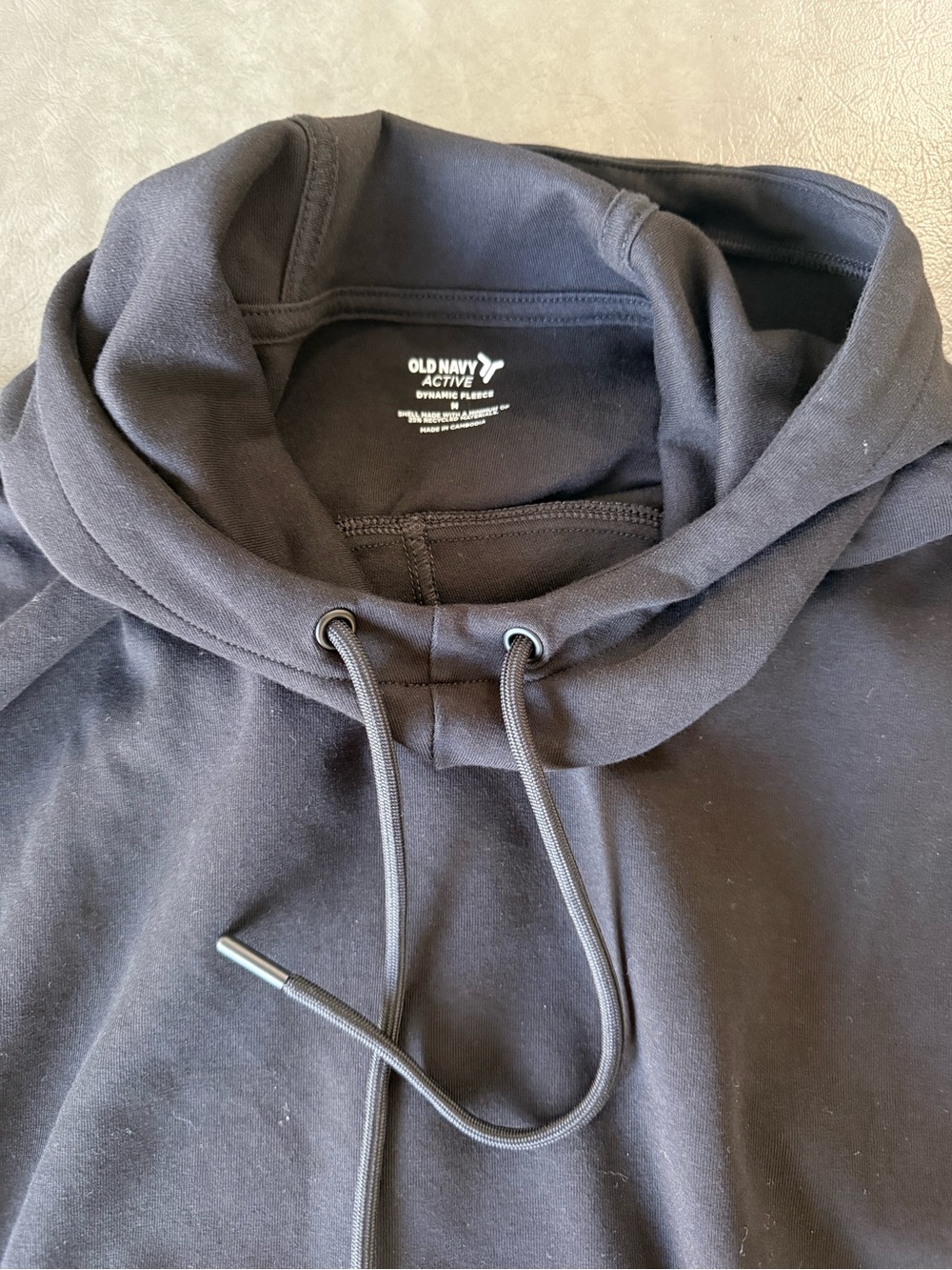 Old Navy Active Dynamic Fleece Black Pullover Hoodie - Women’s Sz M